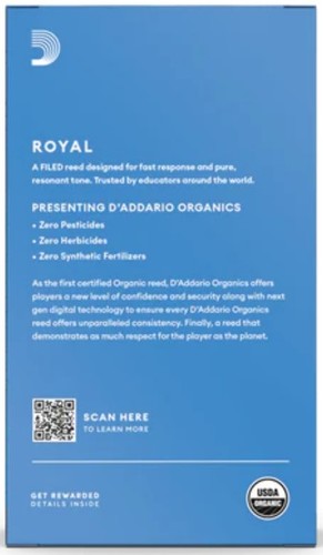 זווית נוספת rico royal tenor saxophone reeds