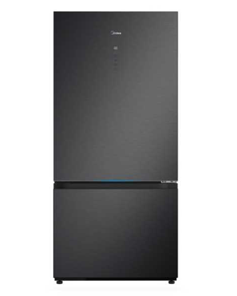 מקרר מקפיא תחתון Midea דגם HD-884RWEN מידאה שחור - כולל פיקוד שבת
