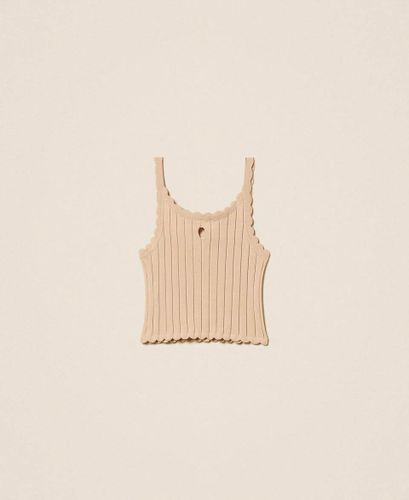 Rib knit cropped top