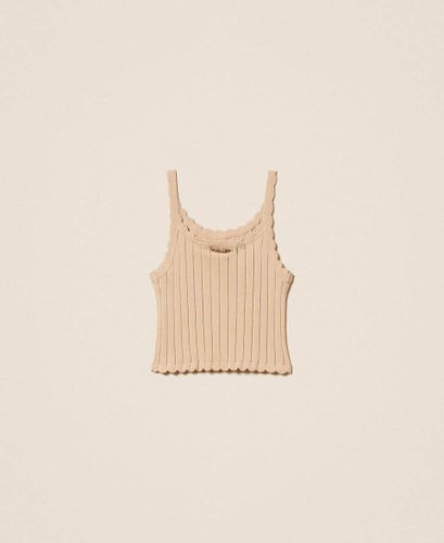 Rib knit cropped top
