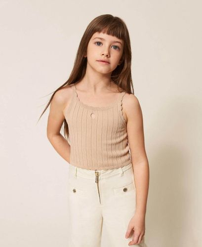 Rib knit cropped top