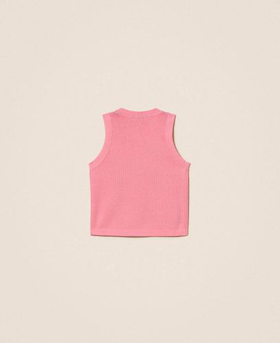 Knit top with buttons