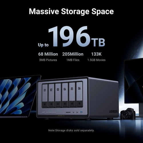 שרת אחסון UGREEN NASync DXP6800 Pro