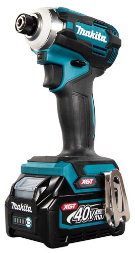 מברגת אימפקט נטענת עם 2 סוללות 4 אמפר ומטען - MAKITA TD001G 40V BL
