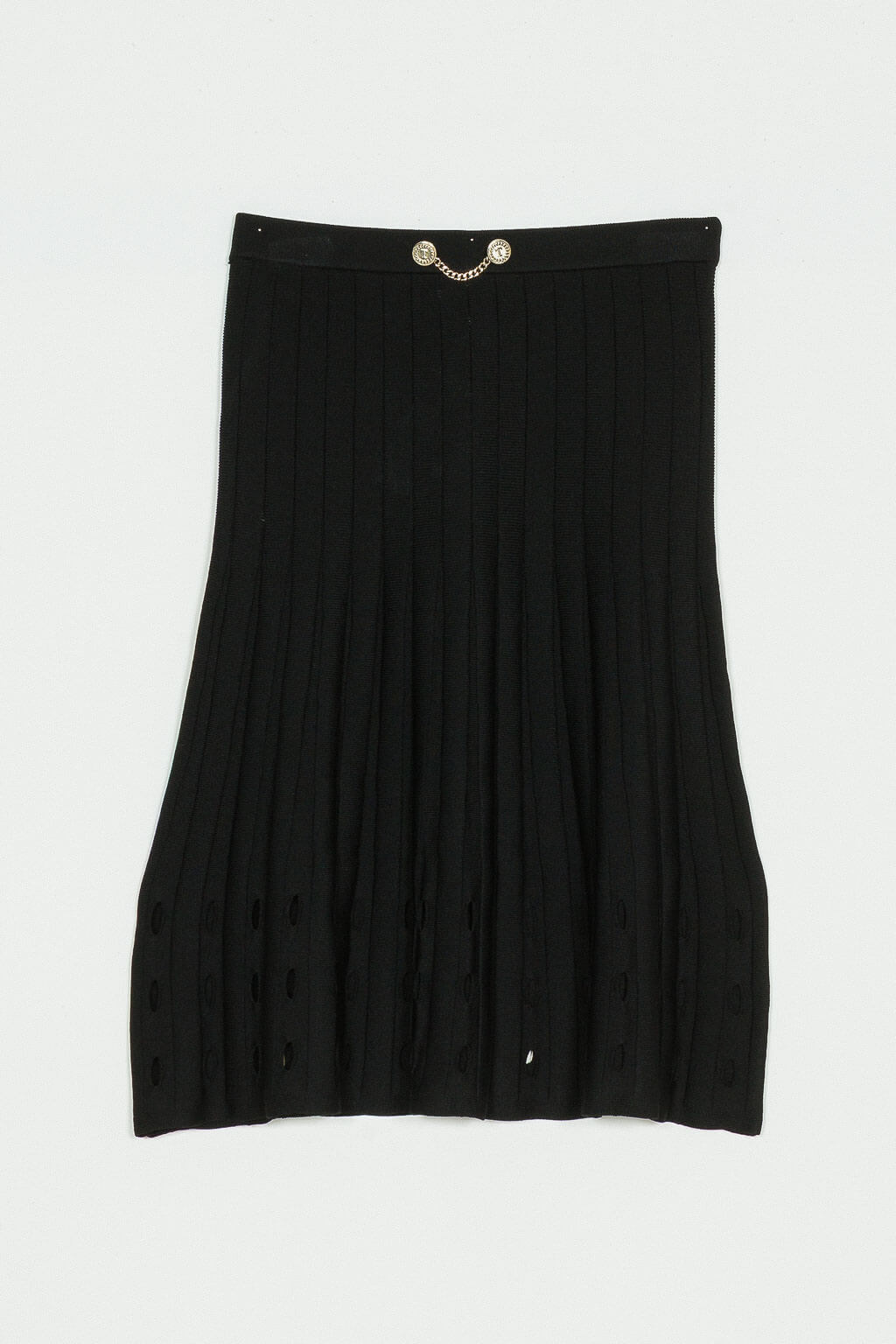 LONG openwork knit skirt