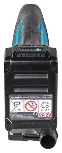 גוף מסור אנכי מתח 40V מנוע BL עם 2 סוללות 5Ah ומטען דגם MAKITA JV002GTE