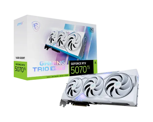 כרטיס מסך  RTX 5070 Ti 16G GAMING TRIO OC WHITE