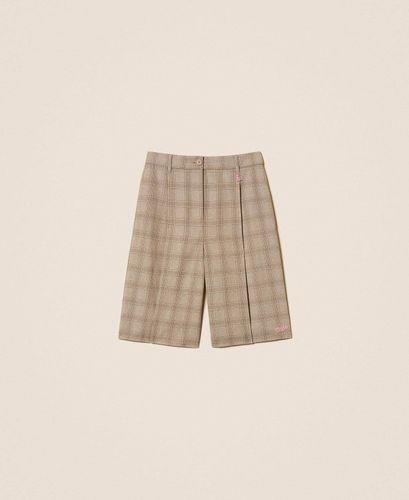 MYFO check shorts with embroidery