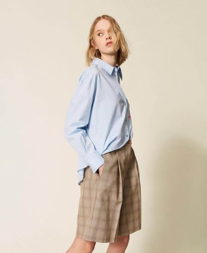 MYFO check shorts with embroidery