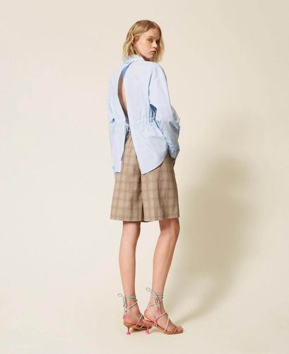 MYFO check shorts with embroidery