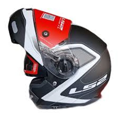 קסדה נפתחת LS2 FF325 STROBE צבע שחור לבן 