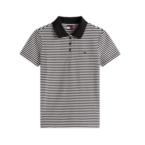 חולצת פולו TOMMY JEANS מידות XS-XL לנשים בדוגמת פסים