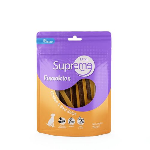 סופרים חטיף שטוח עוף ובקר 200 גרם