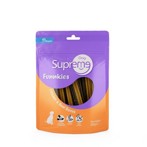 חטיף סופרים עצם עוף ובקר 200 גרם