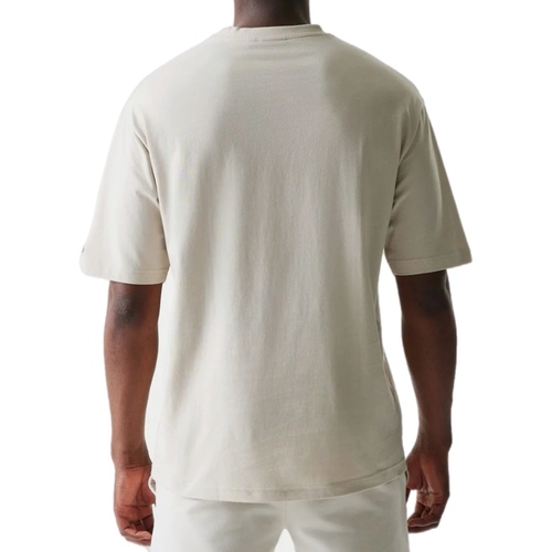 חולצה NEW ERA מידות XS-XXL לנשים בגוון קרם עם לוגו