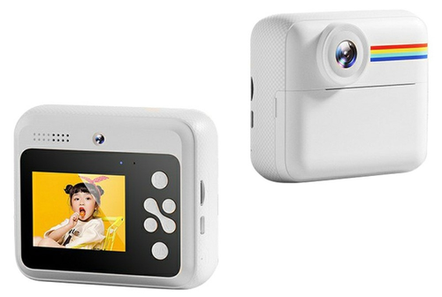 מצלמת סלפי דיגיטלית מדפיסה לילדים Full HD עם ממשק הפעלה, 3 גלילי נייר וטושים
