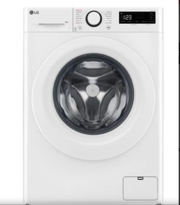 מכונת כביסה פתח חזית 8 ק”ג LG אל ג’י WFS8014WW דלת לבנה – פאנל באנגלית