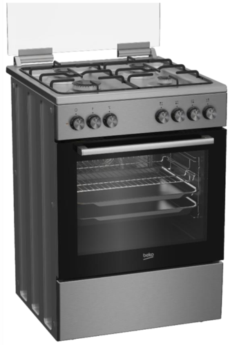 תנור עומד משולב כיריים FSE62122DWDSL/FSE62123DXDSL