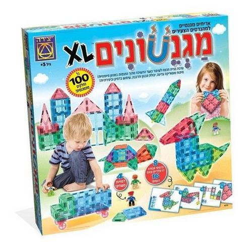 מגנטונים XL למשחק יצירה ובנייה