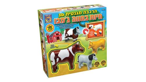 ערכת מגנטים חיות חווה ג'מבו לפעוטות