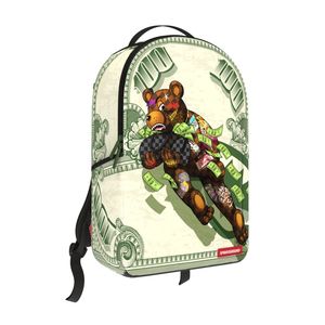 SPRAYGROUND תיק גב מטורף MONEY FLY BEAR DLXSR BACKPACK