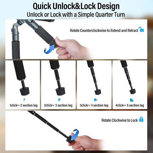 חצובת אלומיניום שולחנית - SIRUI TT-50 Table Aluminum Camera Tripod 
