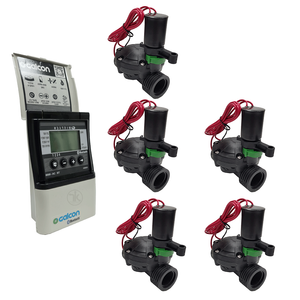 מחשב השקיה גלקון AC6 BT מארז עם 5 ברזים 1"