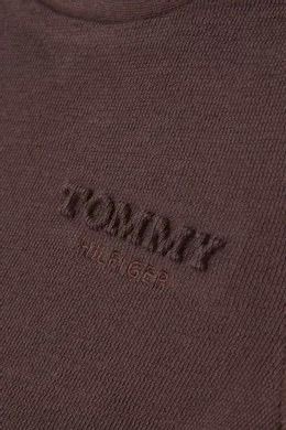 חולצה TOMMY HILFIGER מידות 6 חודשים עד 16 שנים לילדים בגוון חום