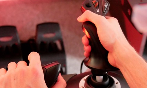 בקר טיסה עם מצערת Thrustmaster T.Flight Hotas X PS3/PC