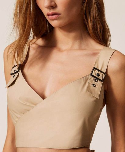 Recycled poplin top