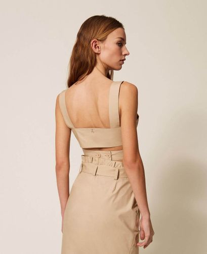 Recycled poplin top