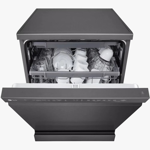 מדיח כלים רחב 14 מערכות כלים LG DFC513FM - גימור נירוסטה מושחרת