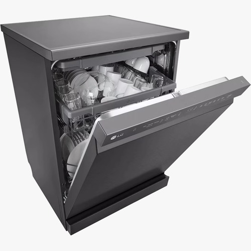 מדיח כלים רחב 14 מערכות כלים LG DFC513FM - גימור נירוסטה מושחרת