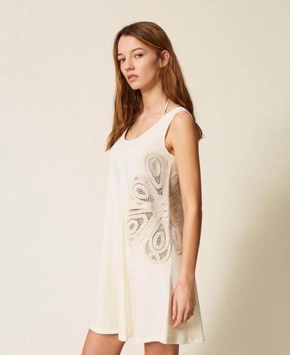 Maxi top with crochet detail