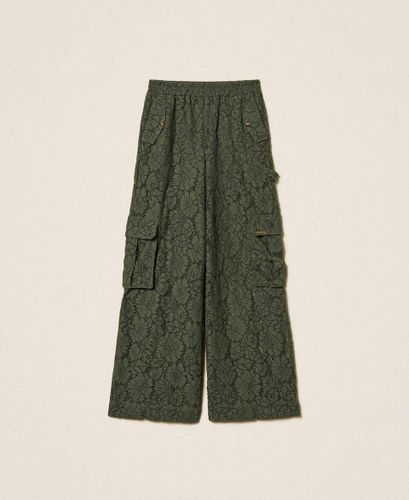 Rébrodé lace cargo trousers 