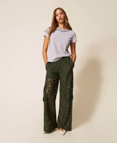 Rébrodé lace cargo trousers 