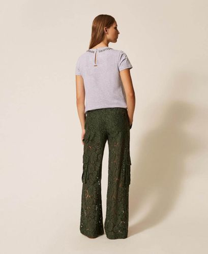 Rébrodé lace cargo trousers 