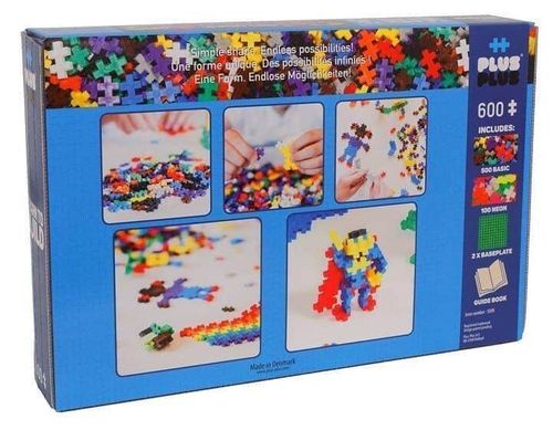 פלוס פלוס 600 חלקים בייסיק וניאון - Plus Plus