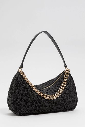 Large crocheted raffia Liliane bag