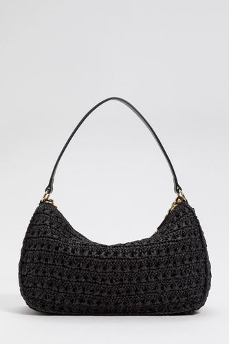 Large crocheted raffia Liliane bag