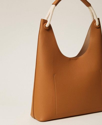 Hobo bag with rope handle