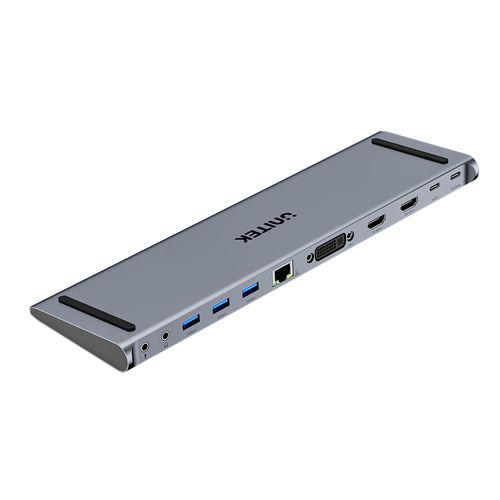 תחנת עגינה אוניברסלית  Unitek uHUB11+ USB-C DisplayLink 4K Docking Station