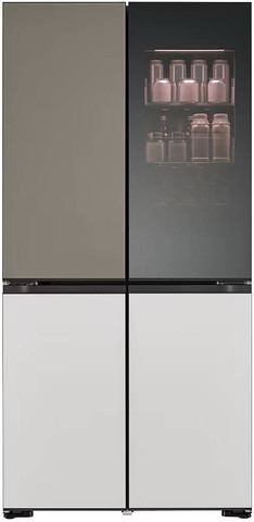 מקרר 4 דלתות 617 ליטר LG R-4D760MDUP Mood UP תאורה מחליפה גוונים !