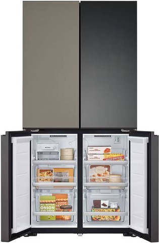 מקרר 4 דלתות 617 ליטר LG R-4D760MDUP Mood UP תאורה מחליפה גוונים !
