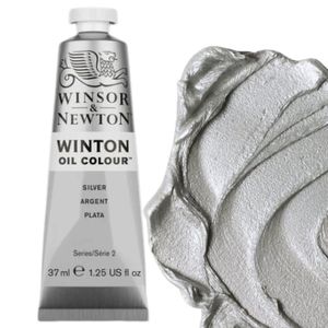 צבע שמן 37 מ"ל Winton Oil Colour Silver 617