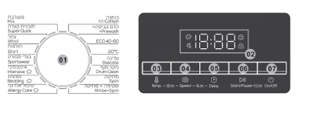 מכונת כביסה 6 ק