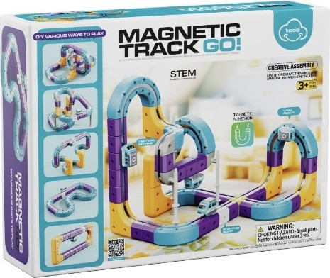 מסלול רכבת מגנטי 87 חלקים Magnetic Track Go  