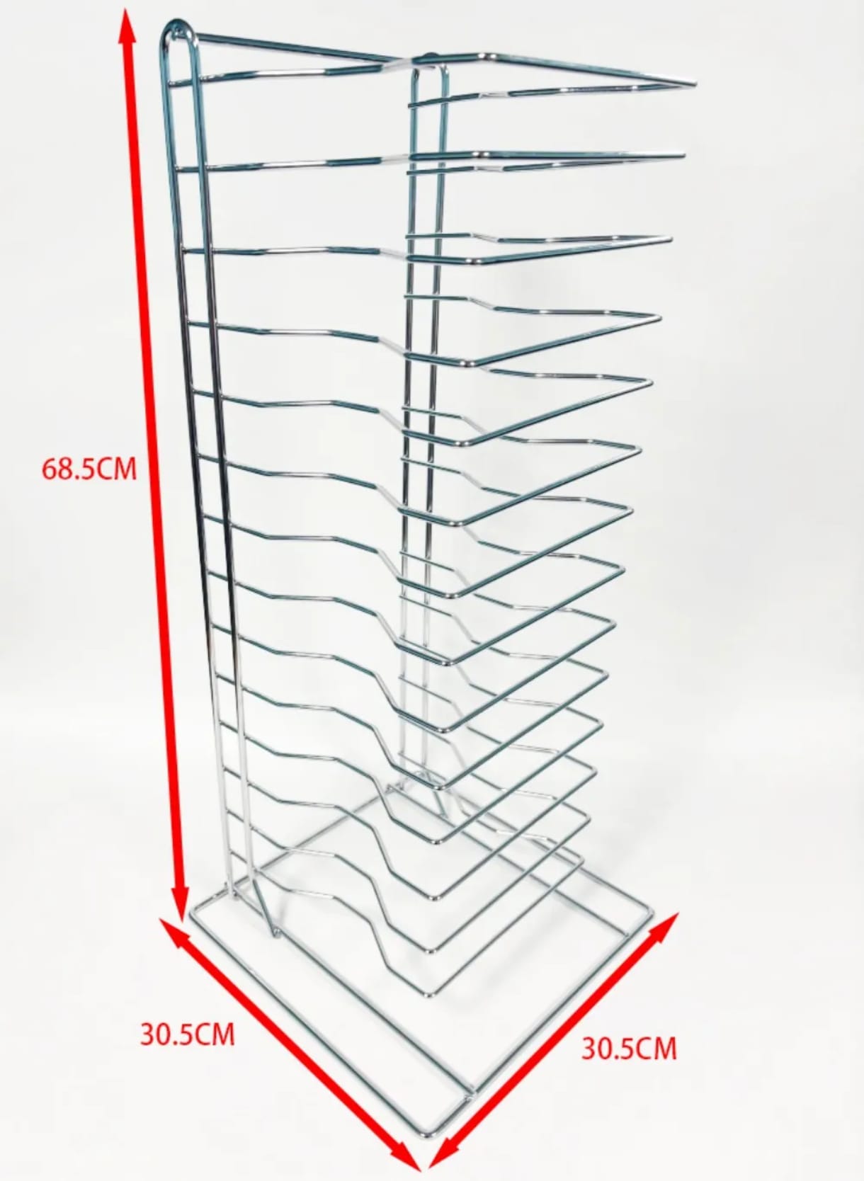 מעמד ל-14 מגשי פיצה  ‏30.5/30.5/68.5 ס"מ PZTS-14