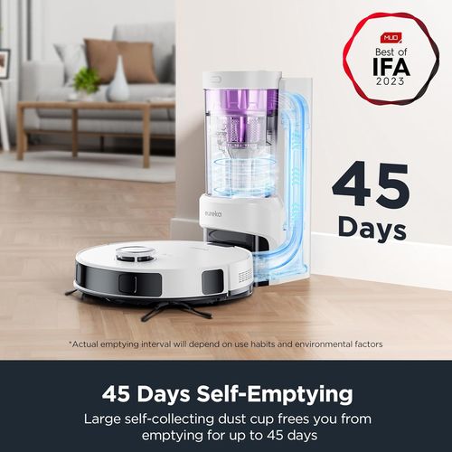 שואב רובוטי שוטף מתקדם Eureka E10S - צבע לבן
