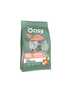 אואסי לחתול בוגר סלמון סטרלייז 6 ק"ג Oasy Adult Sterilized Salmon